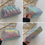 Kylethomasw Women's Bag Shining Sequined Crossbody Bags For Women Romance Gauze Female Purses Luxury Lady Wedding Party Evening Clutch bag