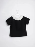 KYLETHOMASW  -  Ruffles Y2k T Shirt for Women Slash Neck Spring Summer Retro Sweet Ropa De Mujer Korean Fashion Loose T-shirts