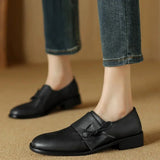 KYLETHOMASW  -  New Autumn Leather Flat Shoes Designer Outside Versatile Casual Women Loafers Concise Comfortable Soft Soled Women Flats