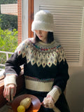 Kylethomasw Vintage Argyle Knit Women‘s Sweaters Harajuku Rainbow Color Long Sleeve Pullovers Japan Style Cutecore Winter Clothes