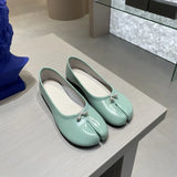 KYLETHOMASW  -  Soft-faced Soft-soled Pig's Feet Split-toed Women's Leather Ballet Mary Jane Single Flat Bottom Shoes