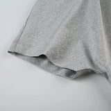 KYLETHOMASW  -  Asymmetric off shoulder sloping neck T-shirt for niche hot girls,  summer American light mature style slim fit short knitted top