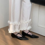 KYLETHOMASW  -  New Spring Fashion Non-Slip Women Mary Janes Flats Shoes Comfort Footwear  Pointed Toe Female Buckle T-Strap Ladies Flats Shoes