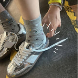 KYLETHOMASW  -  Women's Genuine Leather Outdoor Walking Shoes Casual  Fashionable Sports Platform Shoes For Women White Flat Shoes For Women