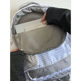 KYLETHOMASW  -  Striped Star Mochilas Mujer Large Capacity Mochila Japan Korean Style Bag Student School Backpack New Simple Bags for Woman