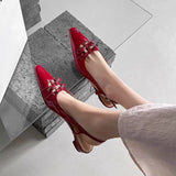 KYLETHOMASW  -  Designer Summer Cover Toe Women Sandals Fashion Butterfly-knot Dress Shoes Women's Low Heel Stripper Party Sandalias