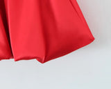 KYLETHOMASW  -  Pretty Girl O Neck Sleeveless Bow Bud Mini Dress Women Fit And Flare Slim Summer Dresses Red White Tank Sexy Sweet Robe