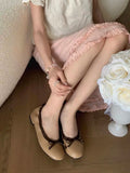 KYLETHOMASW  -  Bow Knot Loafers for Women, Comfortable Soft-Soled Ballet Roll Shoes, Commuter Flats for Women, All-Season Style