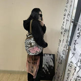 KYLETHOMASW  -  Cute Cat Fashion Large Capacity Backpack Kawaii Graffiti Student Schoolbag Travel Backpack Commuter Storage Bag Back To School