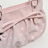 KYLETHOMASW  -  Women's Small Polka Dot Ruched Bow Shoulder Bag Sweet Retro Aesthetic Daily Dating Shopping Underarm Bag New Trend Handbags