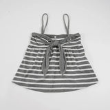 KYLETHOMASW  -  Y2k Bow Bandage Slight Strech Backless Striped Slim All Match Sleeveless Streetwear Tanks