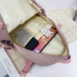 KYLETHOMASW  -  Women Backpack Multi-Pocket Nylon Girls Schoolbag Kawaii Girl Travel Student Bag