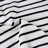 KYLETHOMASW  -  Simple Striped Slim Fit Patchwork Women Camisole Tops  Short Sleeve Causal Basic Simple Chic Blouses