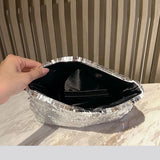 Kylethomasw Fashion Shiny Women Clutch Silver Sequins Trend Party Lady Evening Bags Handbag Phone Clutches Wallet