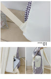 KYLETHOMASW  -  Star Plaid Bag Ruched Zipper Mochila College Style Mochilas Mujer Fashion Backpacks Student Casual Backpack Bolsas Feminina