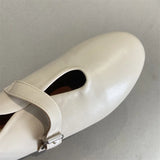 KYLETHOMASW  -  Elegant Ballet Flats Shoes for Women Soft PU Leather Mary Janes Shoes Ladies Spring Autumn Casual Streetwear Comfortable Loafers