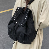 KYLETHOMASW  -  New Women Vintage Casual Backpack Y2k Aesthetic All Match Streetwear Schoolbags Japanese Luxury Design Simple Ins Backpacks