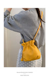 KYLETHOMASW  -  Korean Drawstring Women New Cloud Bag Versatile Single Shoulder Crossbody Bucket Bags