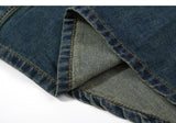 KYLETHOMASW  -  Autumn Spring New Design Vintage High-Waisted Long Denim Dress Women Single Breasted Slim Waist Pleated Mid-Length Dresses