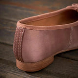 KYLETHOMASW  -  Brand New Women Satin Ballet Shoes Square Toe Bow Knot Low Heel Pumps Vintage Soft Slip-on Sweet Wedding Pumps Casual Shoes
