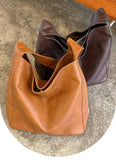 KYLETHOMASW  -  Bucket Tote Bag New Soft Leather Large Capacity Shoulder Retro Versatile Commuter Bags