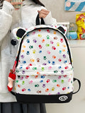 KYLETHOMASW  -  Cute Cat Paw Print Mochilas Mujer Travel Mochila Student  Bag Cute Teenage Girls Bolsas Young Backpack New Bags for Woman