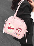 KYLETHOMASW  -  Cute Cartoon Pattern Ita Bag Casual Shoulder Bags for Woman Preppy Style Bolsos De Mujer Large Capacity Sac Femme Trendy Bolso