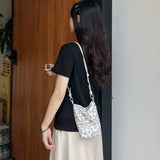 KYLETHOMASW  -  Y2k Aesthetic Leopard Mini Handbags Women Vintage Streetwear Shoulder Bag All Match Harajuku Lightweight Ins Handbags Crossbody