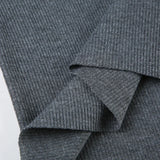 KYLETHOMASW  -  Retro personality contrasting wide neck casual knit shirt for spicy girls, loose and versatile top for the street