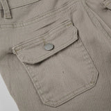 KYLETHOMASW  -  Hot Selling New Khaki Women Jeans Fashion Vintage Dark Gray Long Pants Casual Style Straight Leg Denim Trousers For Women