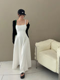KYLETHOMASW  -  2025 Retro Style Backless Denim Camisole Dress Women Summer New Design That Accentuates Slim Elongated Silhouette
