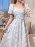KYLETHOMASW  -  2025 Summer New Palace French Romantic Elegance First Love Fairy Dresses Goddess Gentle Princess Beautiful Vestido