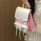 KYLETHOMASW  -  Bow Transparent Mochila Student Ita Bag Large Capaci Mochilas Mujer Sweet Cool Girls Backpack Student Bags for Woman Bolsas