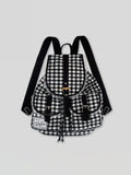 KYLETHOMASW  -  Plaid Lace Mochilas Mujer Japan Korean Style Mochila Large Capacity Bag Spacious Durable Backpack Fashionable Bags for Woman