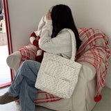 KYLETHOMASW  -  Streetwear Fluffy Y2k Aesthetic Women's Handbags Sweet Kawaii Pocket Shoulder Bags Fashion All Match Shopping Underarm Bag