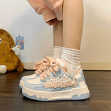 KYLETHOMASW  -  Cheap Sweet Campus Shoes For Girl leather Flat Comfortable skateboard Women's Sports Shoes High quality tenis de mujer