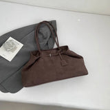 KYLETHOMASW  -  Large Capacity Suede Fabric Simple Tote Bag for Women Shoulder Bags Designer Luxury Brand Handbags and Purses