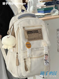KYLETHOMASW  -  Schoolbag Female College Students Retro Simple Computer Backpack Junior High School Student Large-capacity Travel Backpack Male