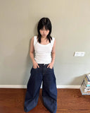KYLETHOMASW  -  American Vintage Moda High Waist Skinny Jeans Women Slim All-match Denim New Trousers Loose Straight  Minority Premium Soft Jean