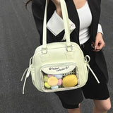 KYLETHOMASW  -  Cute Cartoon Pattern Ita Bag Casual Shoulder Bags for Woman Preppy Style Bolsos De Mujer Large Capacity Sac Femme Trendy Bolso