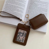 KYLETHOMASW  -  Retro Korean Style Women Short Wallet Purse Short Clutch Card Bag Zipper Multi-function Coin Pouch Card Storage Bag