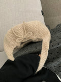 KYLETHOMASW  -  Korean Simple Knitted Shoulder Bags Sweet Y2k Aesthetic Casual Underarm Bag Streetwear Ins Bow Purses and Handbags Y2k Aesthetic