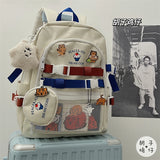 KYLETHOMASW  -  Japanese Harajuku antique girl bag female Korean all-match chic large-capacity backpack high school students backpacks