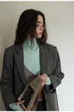 KYLETHOMASW  -  French Style Ruched Vintage Literary Skirt Pleated High Waist All-match Mujer Faldas Slim A-line Preppy Style Casual Solid Falda