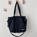 KYLETHOMASW  -  Japanese Style Tote Bag for Women Commuting Large Capacity Hand-held Single Shoulder Cloth Travel Crossbody Class Computer Bags