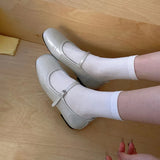 KYLETHOMASW  -  New Summer Spring Fashion Buckle Strap Women Mary Janes Flats Shoes Casual Female Round Toe Soft Dress Ladies Flat With  Shoes
