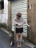 KYLETHOMASW  -  New Autumn Winter Shibuya Harajuku Y2K Fashion Women's Knit Pullover Sweater Half-sleeved Collared Retro Aesthetic Sweater