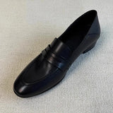 KYLETHOMASW  -  Fashionable Versatile Women's Pumps 2025 Spring Autumn Retro Casual Loafers Men's Round Toe Office Work Shoes Zapatillas