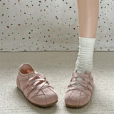 KYLETHOMASW  -  New Spring Mary Jane Cross Strap Flats Shoes Women Fashion Elegant Round Toe Ladies Comfort Soft Sole Ballerinas Shoes