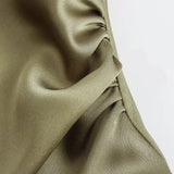 KYLETHOMASW  -  Summer New Women Sleeveless Dress Fashion Temperament Sexy Silk Satin Texture Solid Color Midi Long Dress Women Elegant